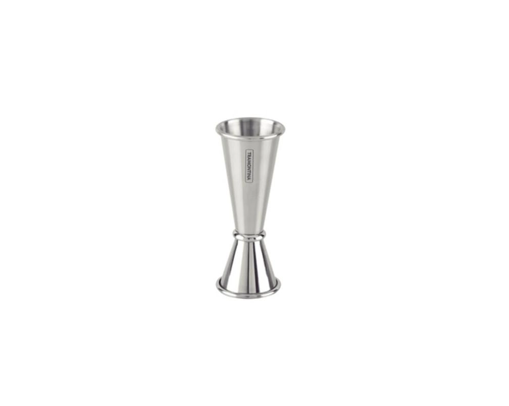 Dosador Duplo Para Bebidas Tramontina 25 E 50ml Em Aço Inox