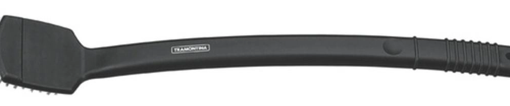 Escova Tramontina Churrasco Com Cerdas Em Aço Inox E Cabo De Polipropileno Preto 44cm Escova Tramontina Churrasco Com Cerdas Em Aço Inox E Cabo De Polipropileno Preto 44cm