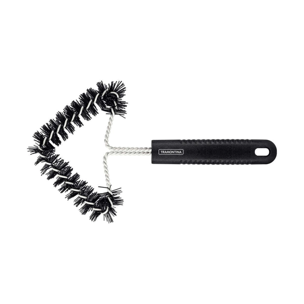 Escova Para Grelha Tramontina Churrasco Com Estrutura De Aço Inox Com Cerdas De Nylon E Cabo De Polipropileno Escova Para Grelha Tramontina Churrasco Com Estrutura De Aço Inox Com Cerdas De Nylon E Cabo De Polipropileno