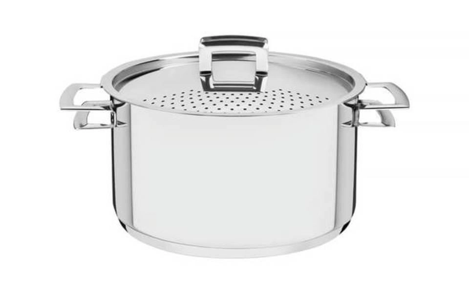 Espagueteira Tramontina Brava 24cm Em Aço Inox Espagueteira Tramontina Brava 24cm Em Aço Inox
