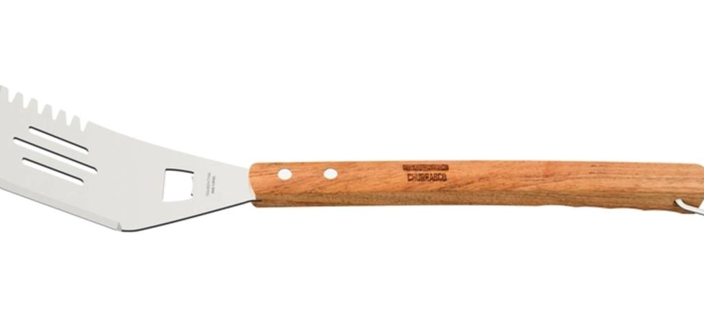 Espátula Multifuncional Tramontina Churrasco 50cm Lâmina Em Inox E Cabo De Madeira