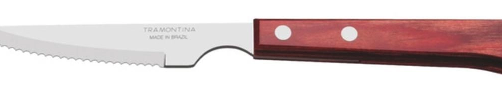 Faca Tramontina Polywood 4" Aço Inox Cabo Vermelho Faca Tramontina Polywood 4" Aço Inox Cabo Vermelho