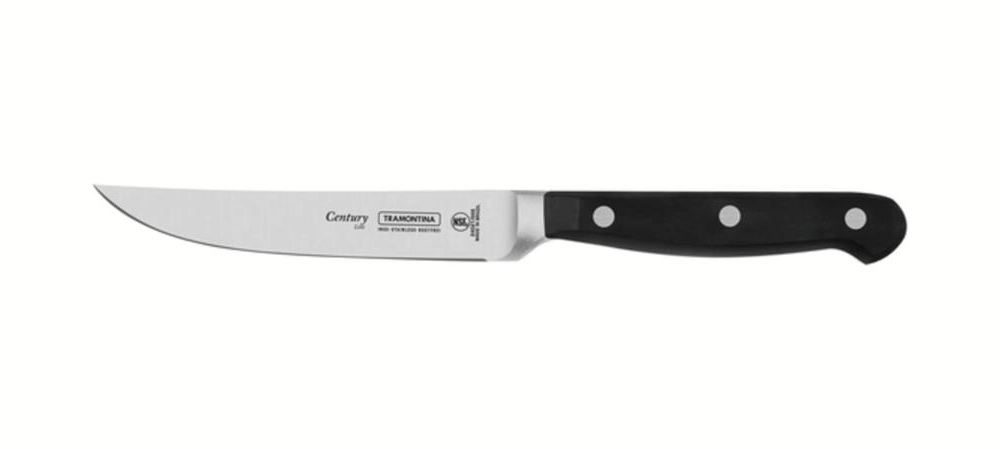 Faca Para Churrasco Tramontina Century Com Lâmina De Aço Inox E Cabo Em Policarbonato E Fibra De Vidro 5"