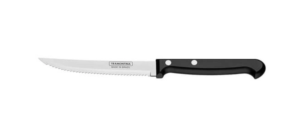 Faca Para Churrasco E Frutas Tramontina Ultracorte 5" Preta Faca Para Churrasco E Frutas Tramontina Ultracorte 5" Preta
