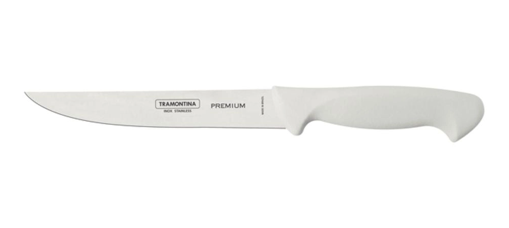 Faca Para Desossar Tramontina Premium Com Lâmina Em Aço Inox E Cabo De Polipropileno Branco 6" Faca Para Desossar Tramontina Premium Com Lâmina Em Aço Inox E Cabo De Polipropileno Branco 6"