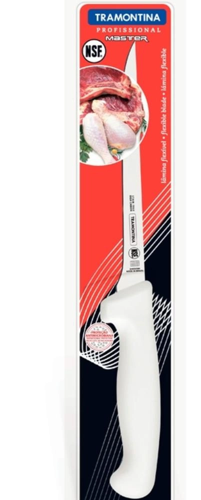 Faca Para Desossar 7" Tramontina Profissional Com Lâmina De Aço Inox E Cabo De Polipropileno Branco Faca Para Desossar 7" Tramontina Profissional Com Lâmina De Aço Inox E Cabo De Polipropileno Branco