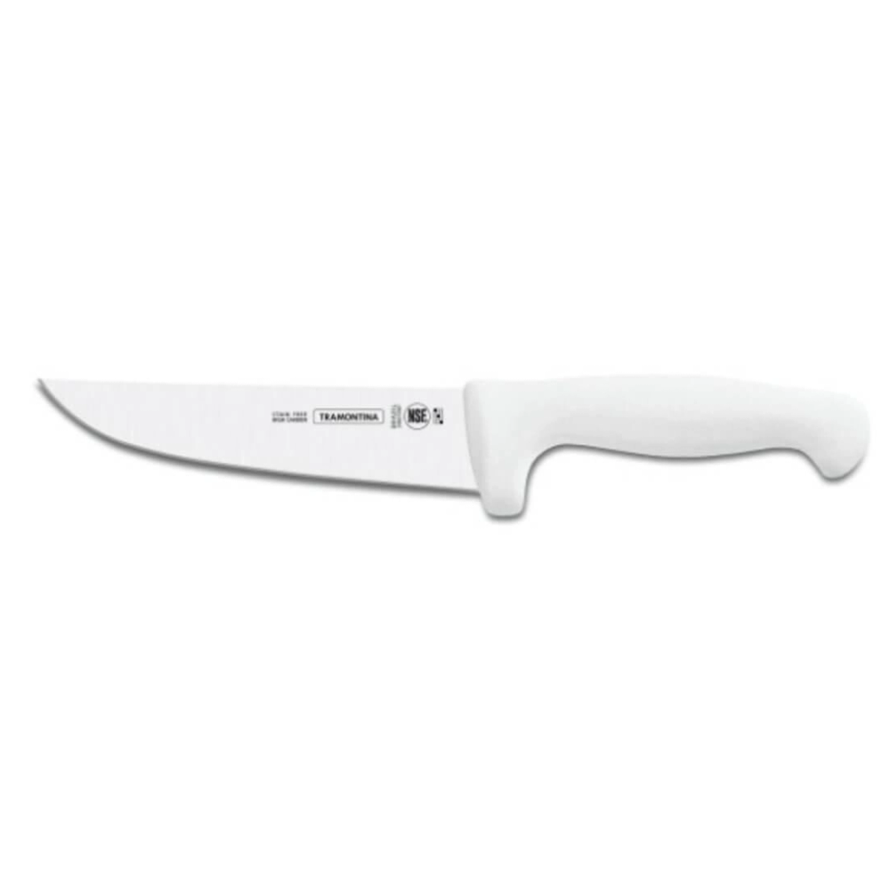 Faca Para Carne 7" Tramontina Profissional Com Lâmina Em Aço Inox E Cabo Em Polipropileno Branco Faca Para Carne 7" Tramontina Profissional Com Lâmina Em Aço Inox E Cabo Em Polipropileno Branco