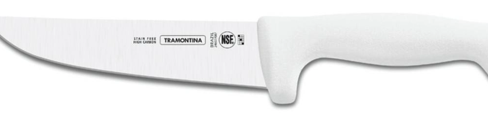 Faca Para Carne 10" Tramontina Profissional Com Lâmina Em Aço Inox E Cabo De Polipropileno Branco Faca Para Carne 10" Tramontina Profissional Com Lâmina Em Aço Inox E Cabo De Polipropileno Branco