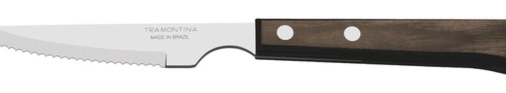 Faca Tramontina Polywood 4" Aço Inox Cabo Castanho Faca Tramontina Polywood 4" Aço Inox Cabo Castanho