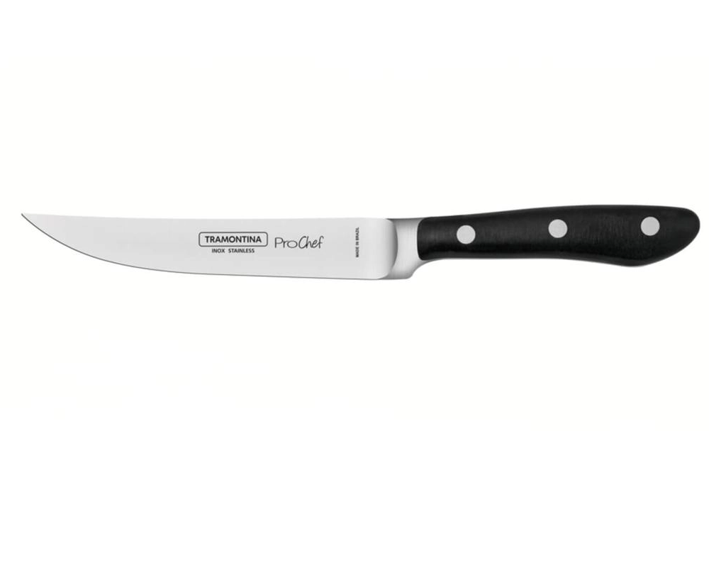 Faca Para Churrasco E Frutas Tramontina 5" Prochef Aço Inox Fio Liso Faca Para Churrasco E Frutas Tramontina 5" Prochef Aço Inox Fio Liso