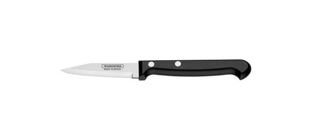Faca Para Legumes E Frutas Tramontina Ultracorte 3" Inox Preta