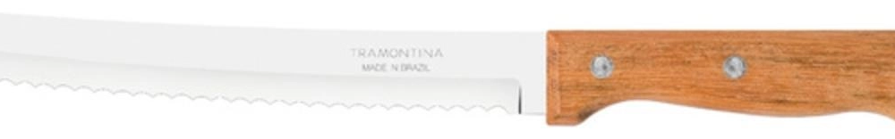 Faca Para Pão Tramontina 8" Dynamic Cabo De Madeira