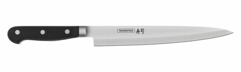 Faca Yanagiba Tramontina Sushi Gold Com Lâmina Em Inox E Cabo De Policarbonato Com Fibra De Vidro 9" Faca Yanagiba Tramontina Sushi Gold Com Lâmina Em Inox E Cabo De Policarbonato Com Fibra De Vidro 9"