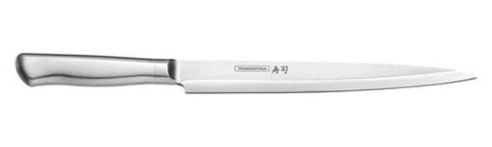 Faca Yanagiba Tramontina Sushi Diamond Com Lâmina E Cabo Em Aço Inox 9" Faca Yanagiba Tramontina Sushi Diamond Com Lâmina E Cabo Em Aço Inox 9"