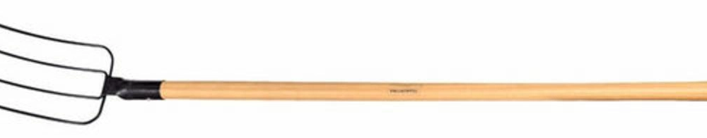 Forcado Reto De Arame Tramontina 4 Dentes Com Cabo De Madeira 120cm Forcado Reto De Arame Tramontina 4 Dentes Com Cabo De Madeira 120cm