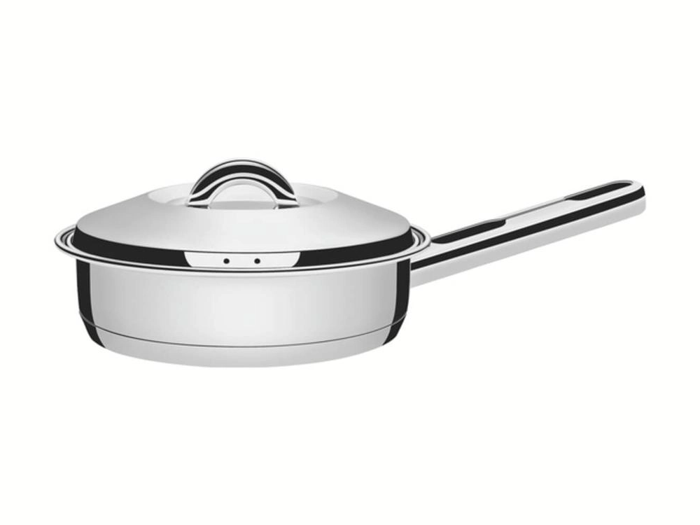 Frigideira Tramontina Solar 20cm Em Aço Inox Frigideira Tramontina Solar 20cm Em Aço Inox