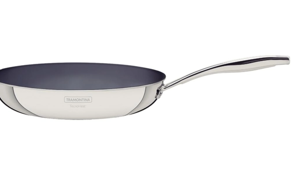 Frigideira Tramontina Grano 26cm Em Inox Com Corpo Triplo E Revestimento Interno Cerâmico
