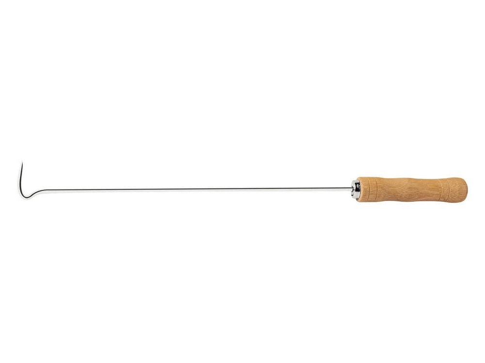 Gancho Para Churrasco Tramontina Com Lâmina Inox E Cabo De Madeira Natural 55cm
