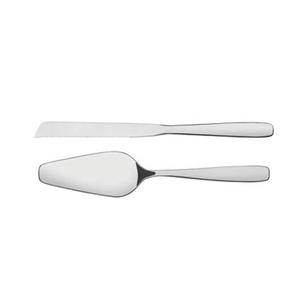 Jogo Para Torta Tramontina Amazonas Em Aço Inox 2 Peças Jogo Para Torta Tramontina Amazonas Em Aço Inox 2 Peças