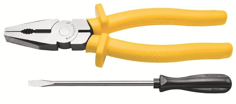 Jogo De Alicate 8" E Chave Fenda 1/8x3" Tramontina