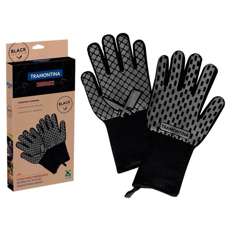 Luva Tramontina Churrasco Black 02 Peças Luva Tramontina Churrasco Black 02 Peças