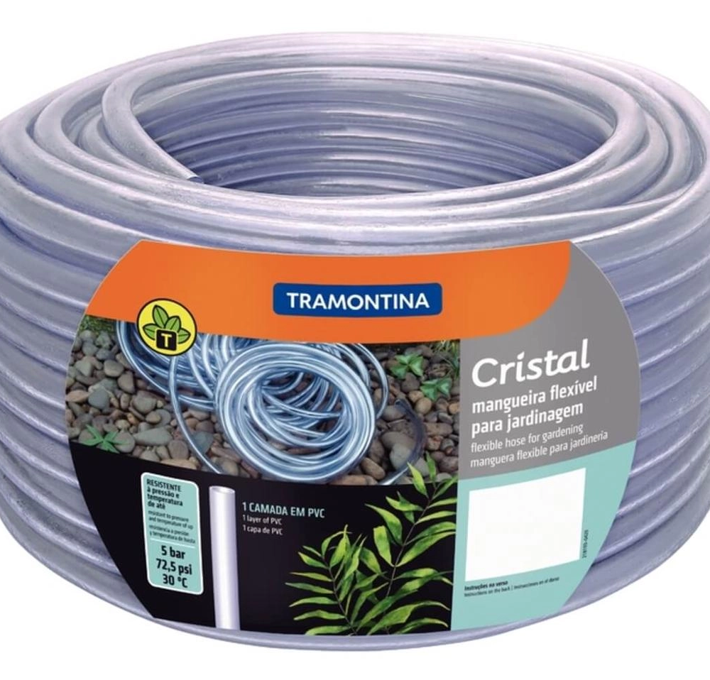 Mangueira Cristal Tramontina 11,5mm X 2mm 1 Camada 50m