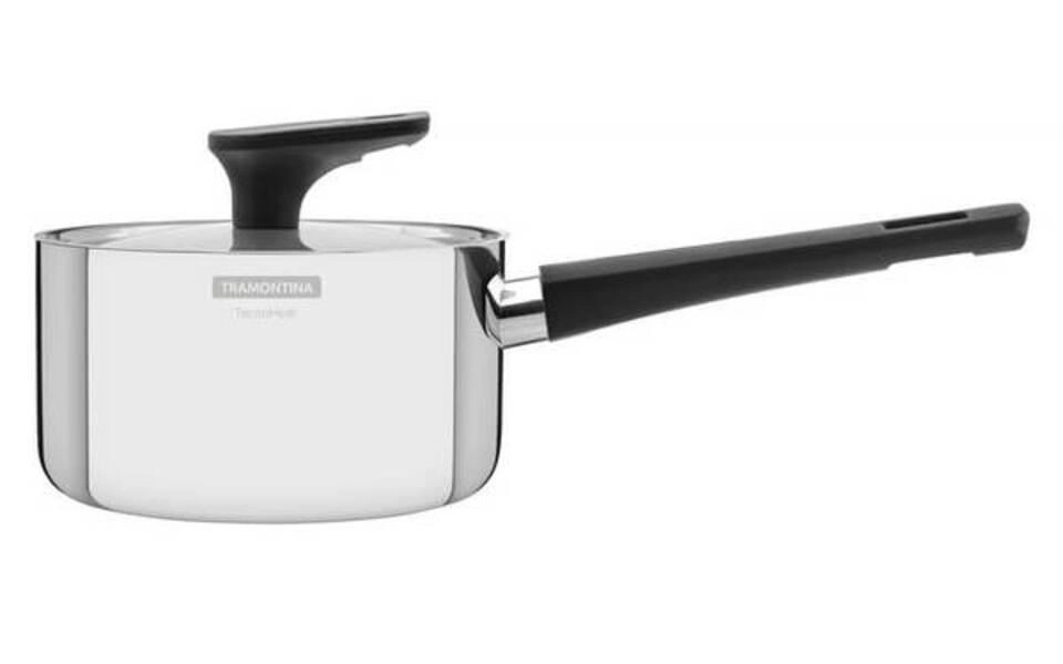Panela Tramontina Grano Baquelite 16cm Em Inox Com Corpo Triplo Panela Tramontina Grano Baquelite 16cm Em Inox Com Corpo Triplo