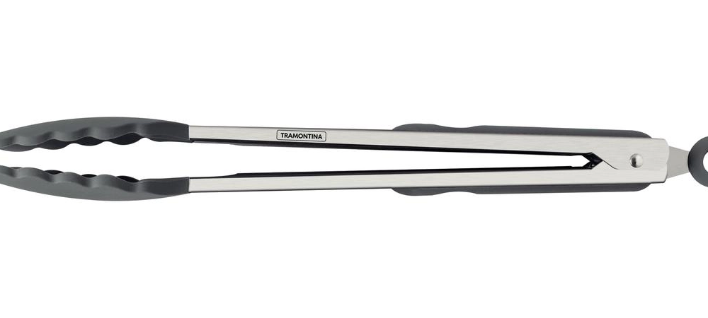 Pegador Multiuso Em Silicone Tramontina Moldê Cinza 35cm Pegador Multiuso Em Silicone Tramontina Moldê Cinza 35cm