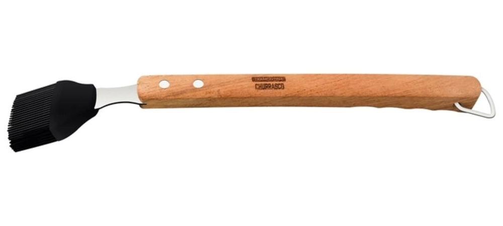 Pincel Tramontina Churrasco 44,2cm Cerdas Em Silicone E Cabo De Madeira