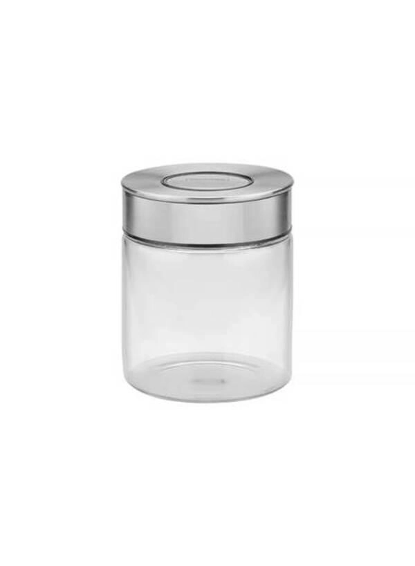 Pote De Vidro Tramontina Purezza Com Tampa De Aço Inox 10cm 0,7 Litros Pote De Vidro Tramontina Purezza Com Tampa De Aço Inox 10cm 0,7 Litros
