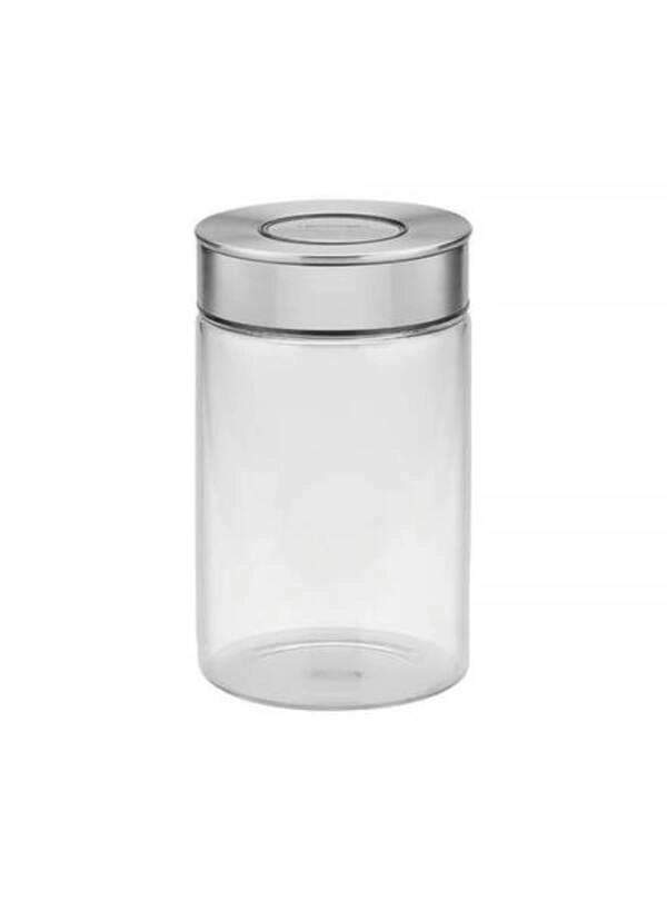 Pote De Vidro Tramontina Purezza Com Tampa De Aço Inox 10cm 1 Litros Pote De Vidro Tramontina Purezza Com Tampa De Aço Inox 10cm 1 Litros