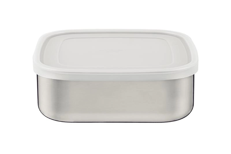 Pote Tramontina Freezinox Em Inox Quadrado Com Tampa Plástica 3,6 Litros Pote Tramontina Freezinox Em Inox Quadrado Com Tampa Plástica 3,6 Litros