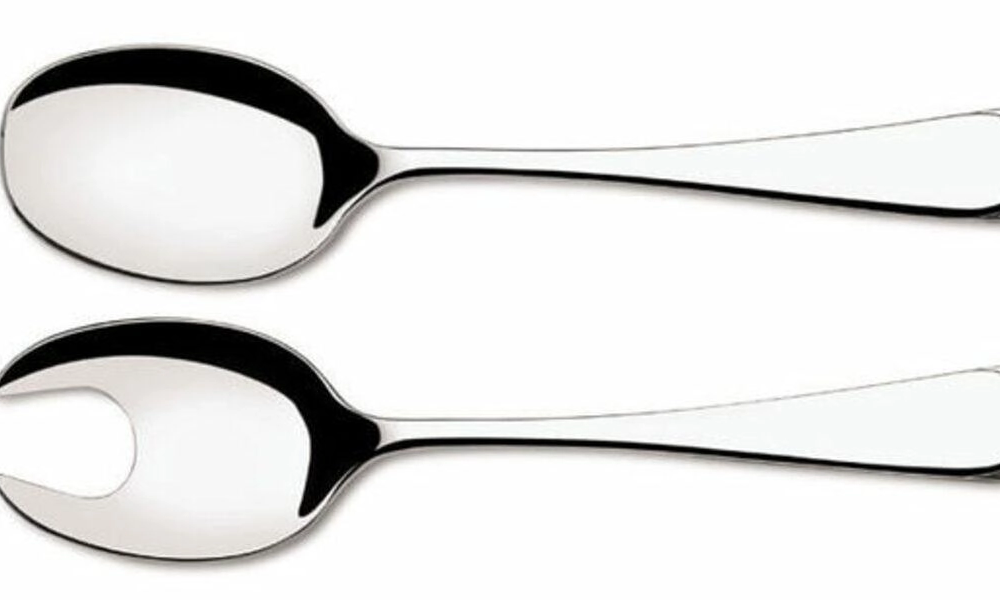 Talheres Para Salada Tramontina Mônaco Em Aço Inox 2 Peças Talheres Para Salada Tramontina Mônaco Em Aço Inox 2 Peças