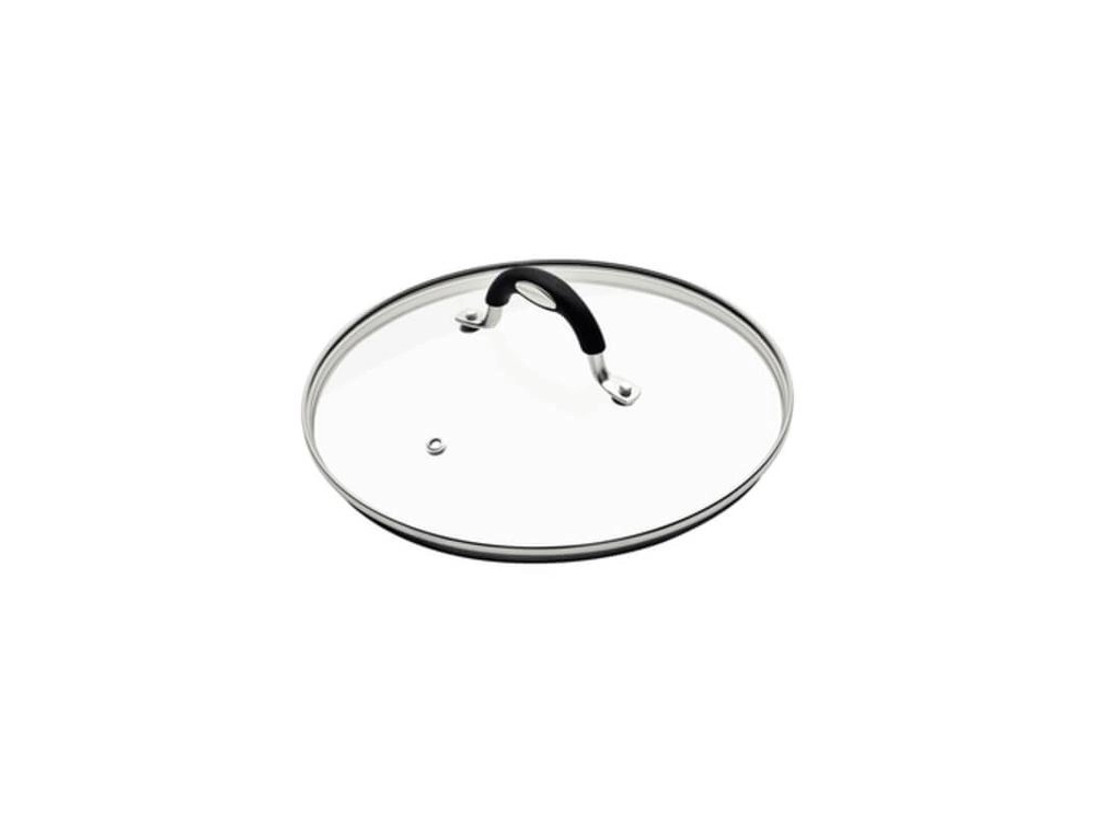 Tampa Tramontina Mônaco Em Vidro Alça Aço Inox 16cm Tampa Tramontina Mônaco Em Vidro Alça Aço Inox 16cm