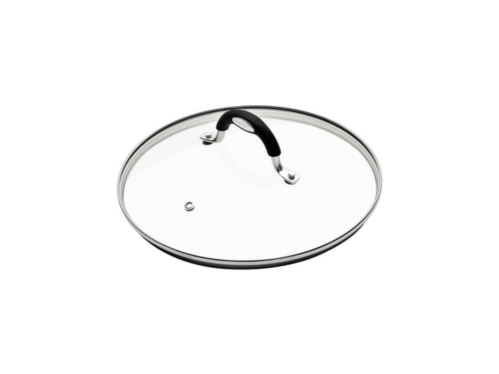 Tampa Tramontina Mônaco Em Vidro Alça Aço 18cm Tampa Tramontina Mônaco Em Vidro Alça Aço 18cm