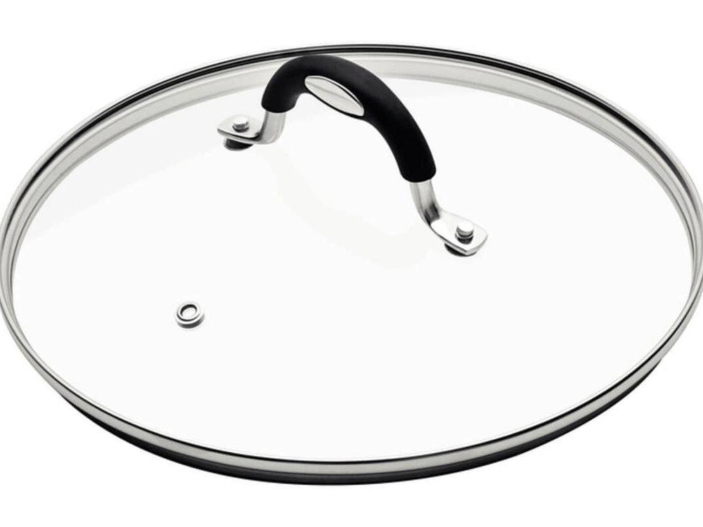 Tampa Tramontina Mônaco Em Vidro Alça Aço Inox 32cm Tampa Tramontina Mônaco Em Vidro Alça Aço Inox 32cm