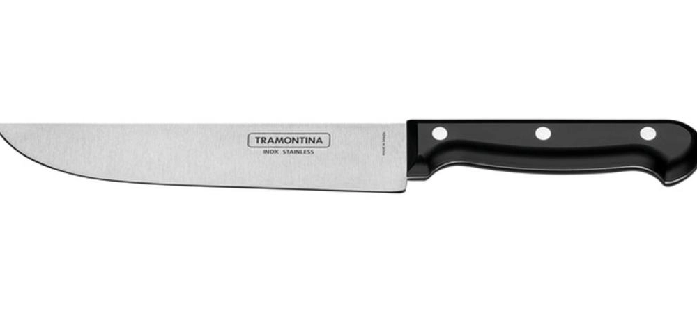 Faca Para Cozinha Tramontina Ultracorte 7" Inox Preta Faca Para Cozinha Tramontina Ultracorte 7" Inox Preta