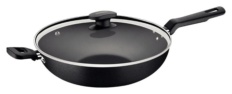 Wok Tramontina Loreto Antiaderente 28cm Com Tampa Wok Tramontina Loreto Antiaderente 28cm Com Tampa
