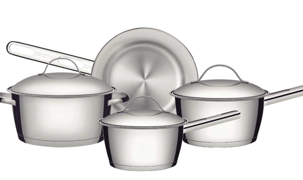 Jogo De Panelas Tramontina Allegra Em Aço Inox 4 Peças Jogo De Panelas Tramontina Allegra Em Aço Inox 4 Peças