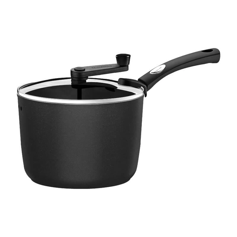 Pipoqueira Tramontina Mônaco Induction Alumínio Com Revestimento Preto 22 Cm Pipoqueira Tramontina Mônaco Induction Alumínio Com Revestimento Preto 22 Cm