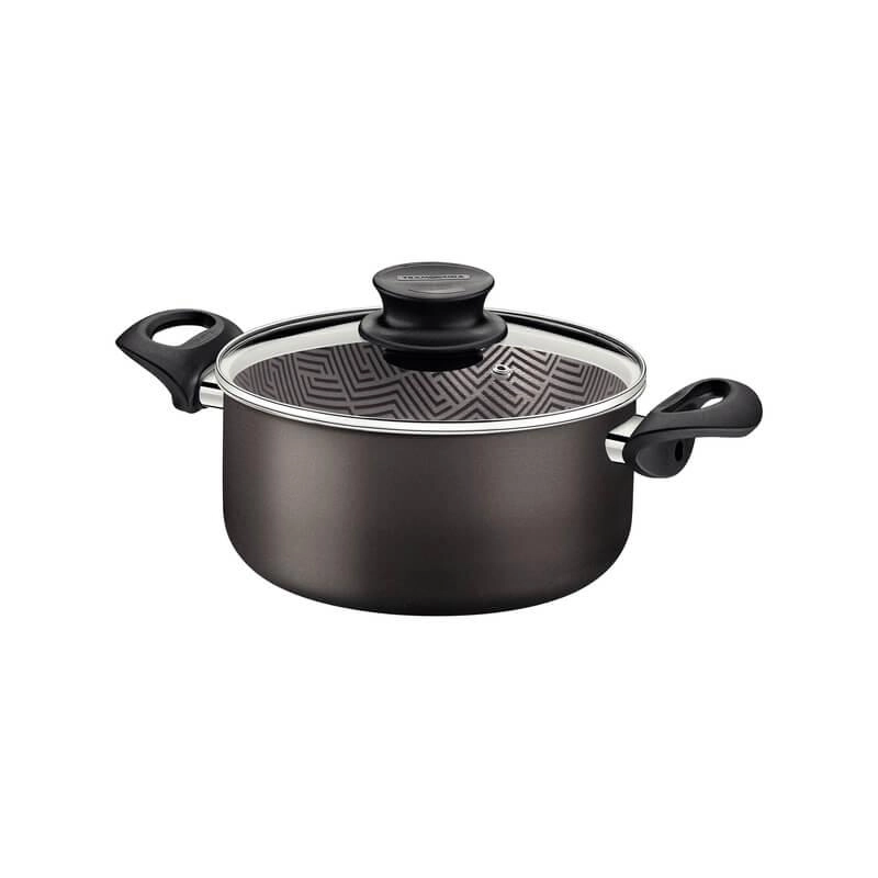 Caçarola Tramontina Paris Alumínio Em Antiaderente Chumbo 18 Cm