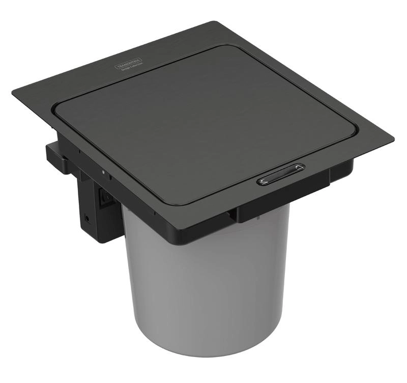 Lixeira De Embutir Com Sensor Tramontina Next Black Matte Aço Inox Com Balde Plástico 5 L Lixeira De Embutir Com Sensor Tramontina Next Black Matte Aço Inox Com Balde Plástico 5 L