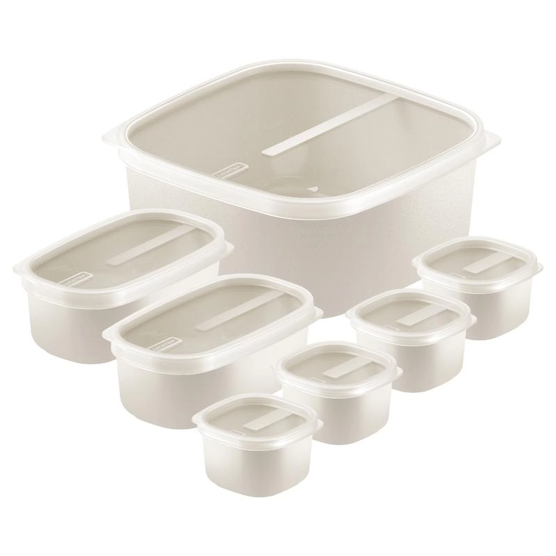 Jogo De Potes Tramontina MixColor Em Polipropileno Algodão Com Tampa Transparente 7 Peças Jogo De Potes Tramontina MixColor Em Polipropileno Algodão Com Tampa Transparente 7 Peças