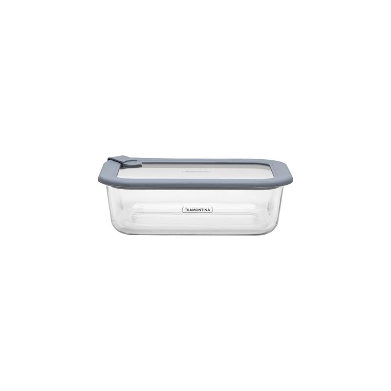 Pote De Vidro Tramontina Vittra 1,52 Litros Com Tampa De Vidro Hermética De Silicone Pote De Vidro Tramontina Vittra 1,52 Litros Com Tampa De Vidro Hermética De Silicone