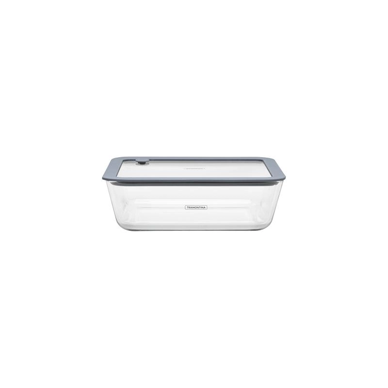Pote De Vidro Tramontina Vittra 2,6 Litros Com Tampa Hermética De Silicone