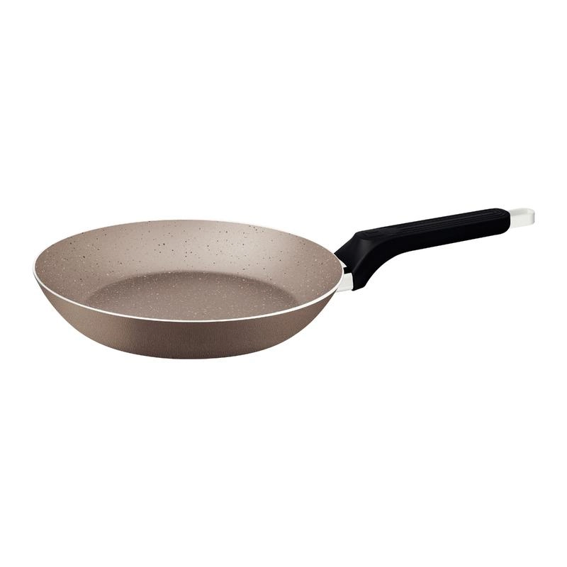 Frigideira Tramontina Milazzo Alumínio 24cm Com Revestimento Antiaderente Starflon Max Amêndoa Frigideira Tramontina Milazzo Alumínio 24cm Com Revestimento Antiaderente Starflon Max Amêndoa