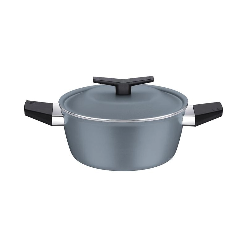 Caçarola Tramontina Spezia Induction Azul Ardósia Em Alumínio Com Revestimento Antiaderente 20cm Caçarola Tramontina Spezia Induction Azul Ardósia Em Alumínio Com Revestimento Antiaderente 20cm