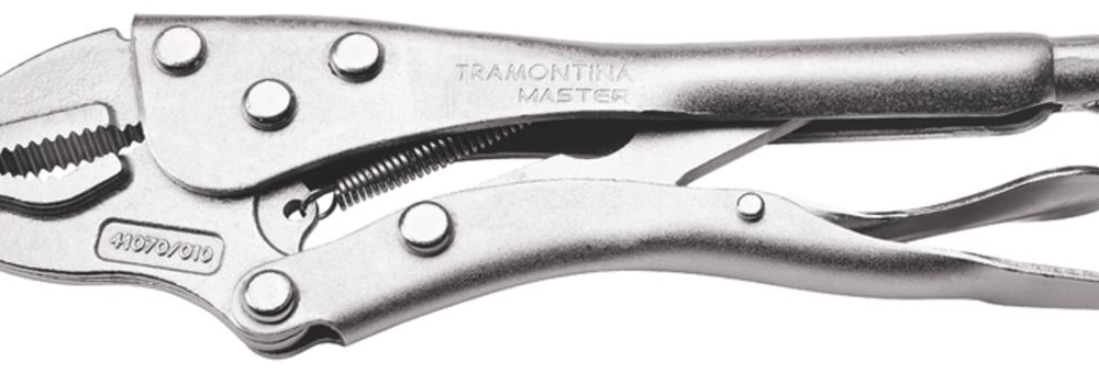 Alicate De Pressão Tramontina Master 10" Com Mordente Triangular Alicate De Pressão Tramontina Master 10" Com Mordente Triangular