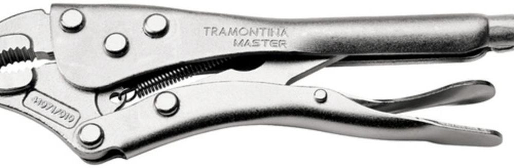 Alicate De Pressão Tramontina Master 10" Com Mordente Curvo Alicate De Pressão Tramontina Master 10" Com Mordente Curvo