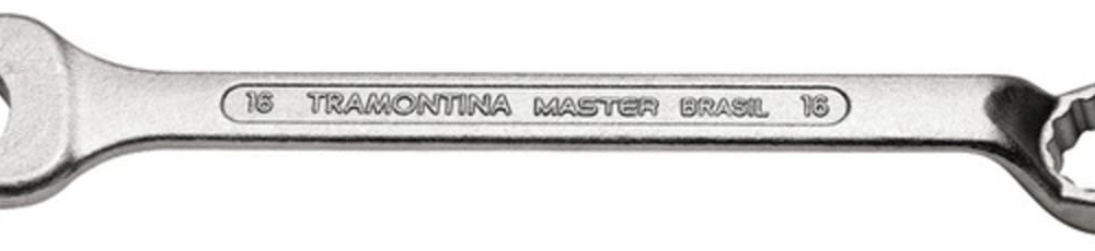 Chave Combinada Tramontina Master 20mm Com Pescoço Corpo Forjado Em Aço Especial Cromado Chave Combinada Tramontina Master 20mm Com Pescoço Corpo Forjado Em Aço Especial Cromado